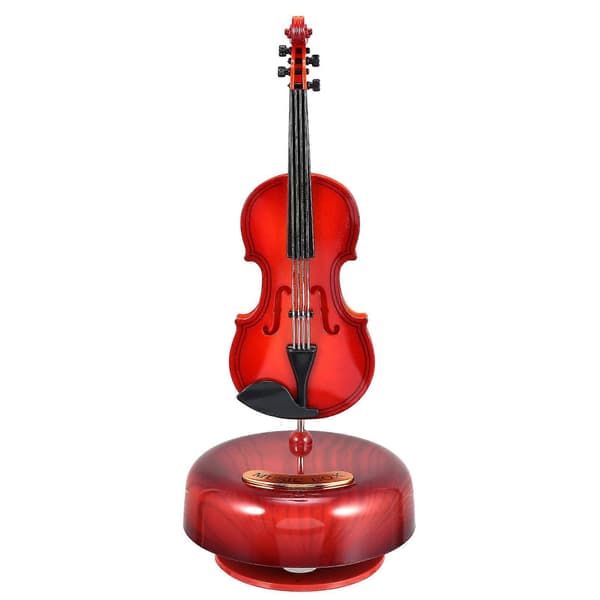Violin Speldosa Hushåll Barnrum Sovrum Dekoration Prydnad Speldosa