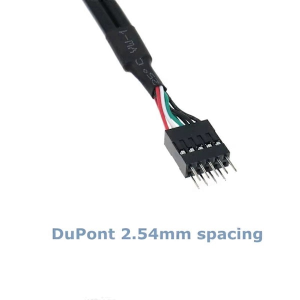 Moderkort Chassi Front Terminal USB 2.0 Hane till Hona Förlängningskabel