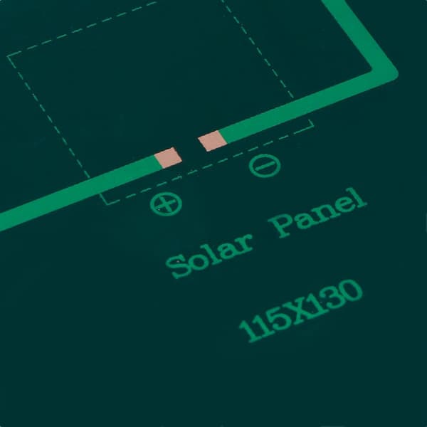 2.5W 6V Mini Polysilikon Solpanel DIY Liten Solcellskortmodul för Solleksaker Lampor