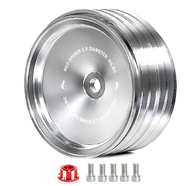 4 st 1,9 tum Retro Spegel Hjulnav För SCX10 -4 RC Bil Silver A