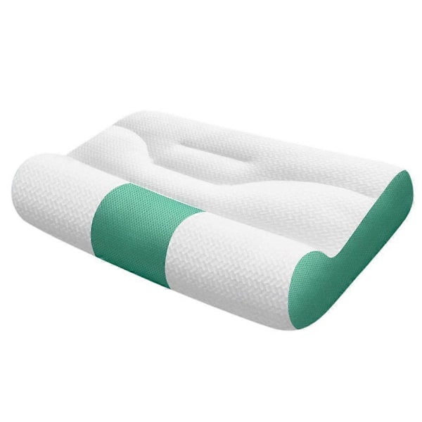 Sommer Kølepude Langsom Rebound Elastisk Nakkesmerte Lindring Sovende Pude Forbedre Cirkulation Vaskbar Cervikal Støtte Komfort Side Ryg Sovende P Green L