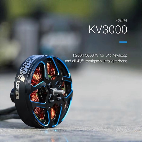 F2004 KV3000 4-5S Borstlös Motor 3mm Axel Långdistansmotor
