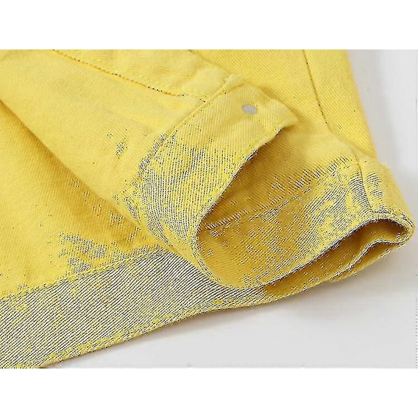 Denimjacka för dam YELLOW L