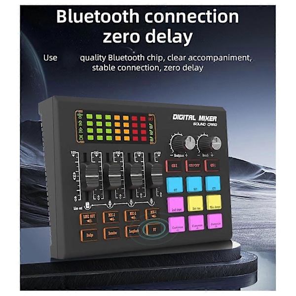 SX10 Mixer Ljudkort Live Mobil Dator Spelinspelning Live