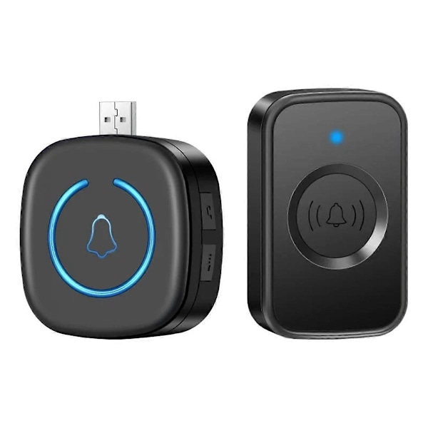 Smart Hem USB Trådlös Dörrklocka Vattentät 60 Ringsignaler 5 Volymer, A