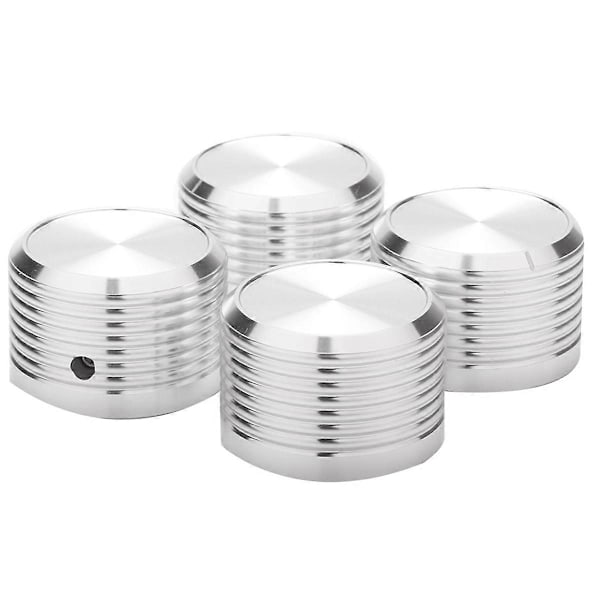 4st 38x25mm Solid Aluminium Gitarr AMP Förstärkarknapp