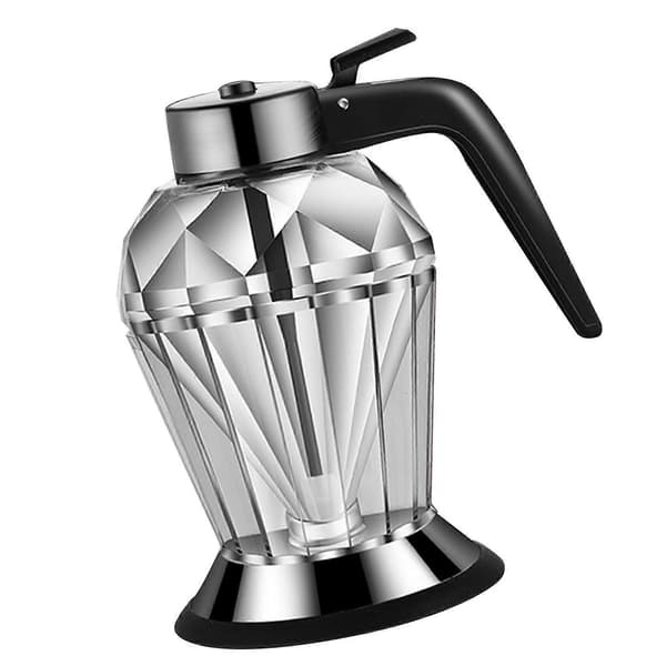 Diamant Honungsflaska Tryck Typ Transparent Glas 200ml Handhållen Oljedispenser för Sojasås