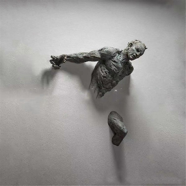 Abstrakta Skulpturer 3D Väggfigur Heminredning D