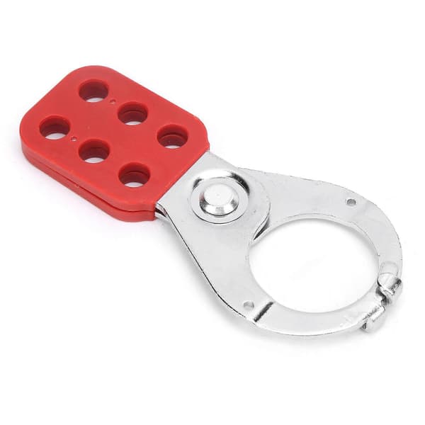 Lockout Hasp Stål Multiplayer Management Lås 6 Hullers Interlock 38 mm Indvendig Kæbediameter