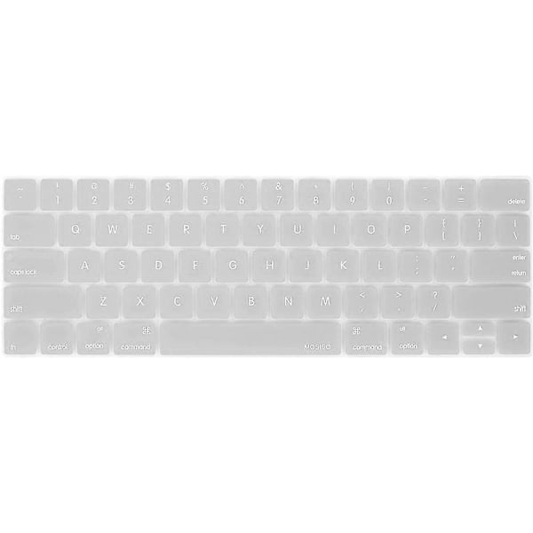 Erittäin ohut näppäimistön suojus, yhteensopiva Macbook Pro:n kanssa Touch Bar 13/15 tuumaa (A1706 / A1707) -näppäimistö - US-asettelu (hopea)