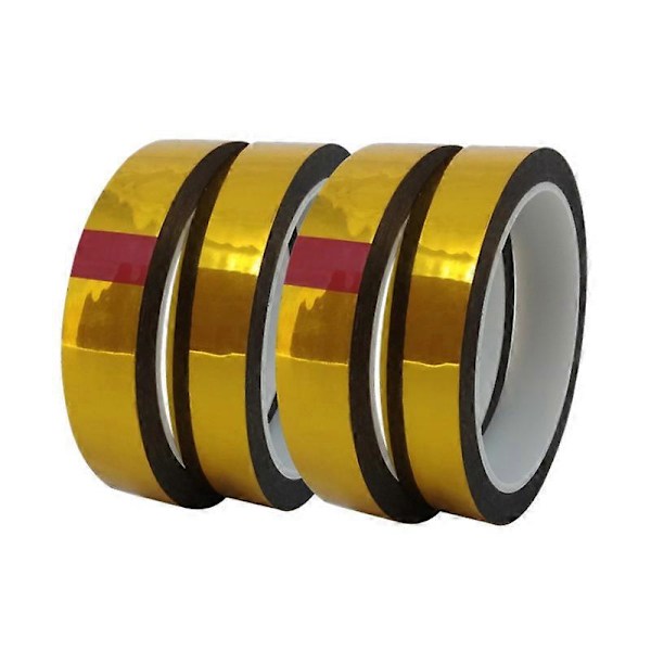 Rulle Guldfärgad Metalltejp - DIY Grafisk Konsttejp Guldspegel Washi Tejp Guld Förpackningstejp För Hantverksdekoration (10mm*50m)