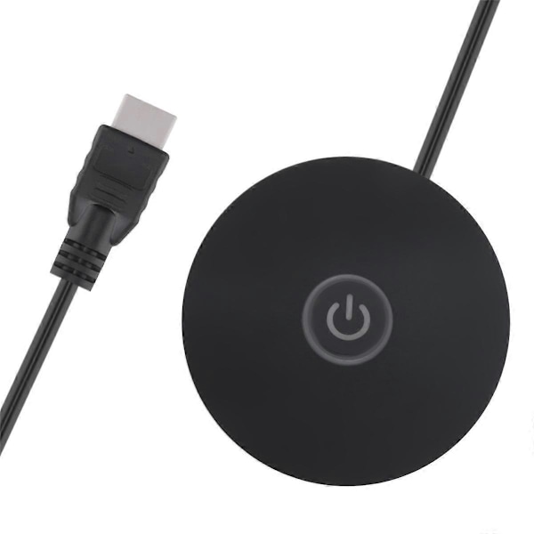 Datorströmbrytare RGB-ljuseffekt Extern värddatorströmbrytare (Svart)