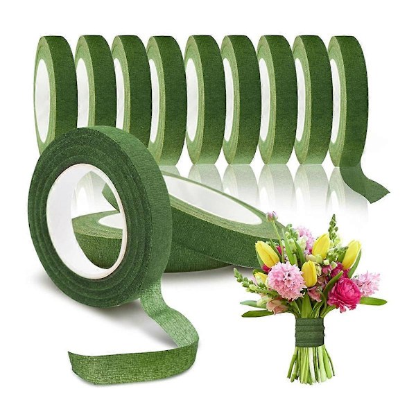 50 st Blomtejp Självhäftande Bukett Blomstjälk Papperstejp Ståndare Förpackning Blomsteraffär DIY