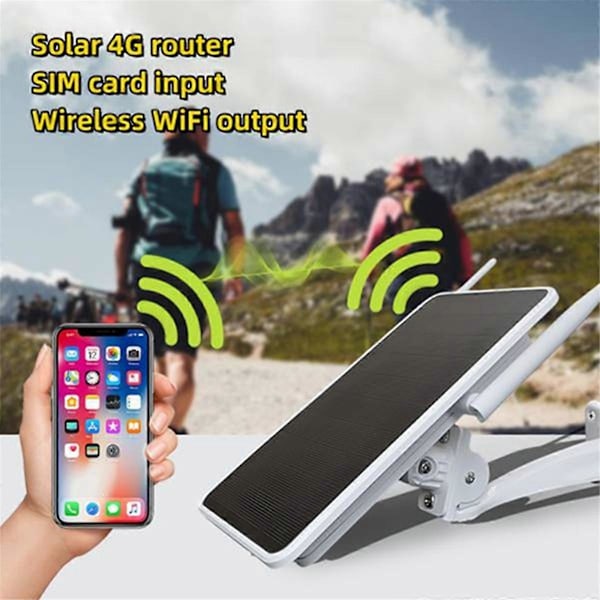 6W 4G Solrouter, 4G Router Soldriven, JP VERSION