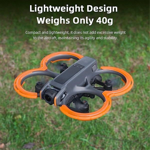 Skyddande stötfångare för Avata 2 drontillbehör, propellerskydd, antikollisionsskydd, propellerstötfångare, orange