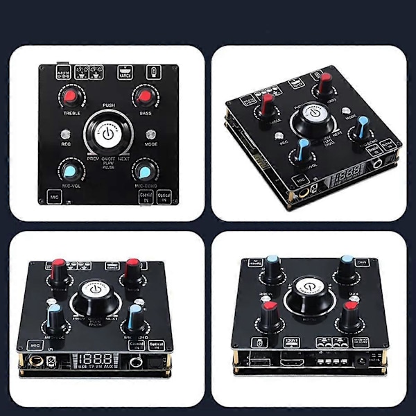 Dubbel Mikrofon Karaoke Maskin Bluetooth 5.0 Ljudförstärkare