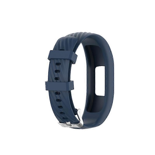 Ersättningsarmband i silikon, justerbart klockarmband för G-armin Vivofit 4 Midnight Blue S