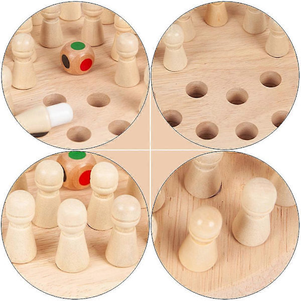 1 Set Spel Schackset Minnesschack Pedagogisk Schackleksak för Barn