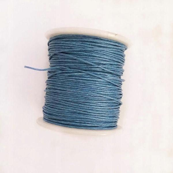 4 rullar 1mm vaxad bomullstråd DIY smyckestillverkning 3# Som Beskrivet