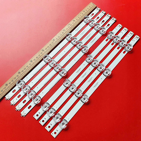 8x LED-ljusremsa med bakgrundsbelysning, för LG DRT 3.0 A/B, 6916l ersättning