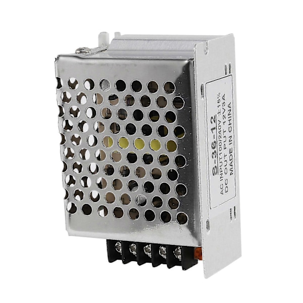 3x AC 100V-240V till DC 12V 3A 36W Spänningstransformator Switch LED Strip Strömförsörjning
