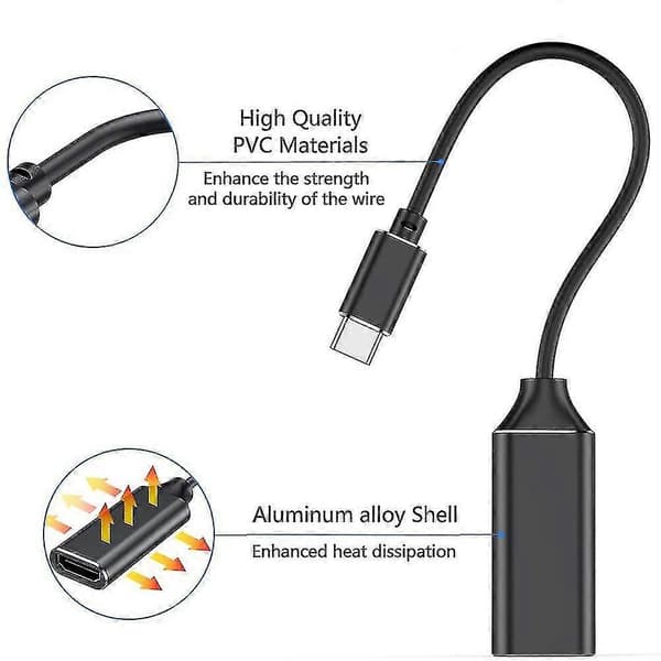 Usb C till Hdmi-adapter, 4k Typ-c till Hdmi-adapter (thunderbolt 3