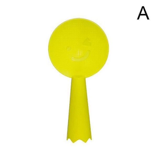 Non-stick Ris Sked i Plast Söt Smiley Ansikte Risspatel Skopa Köksredskap Yellow