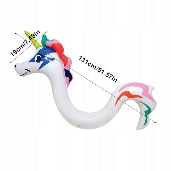 PVC Uppblåsbar Leksak Pool Noodle Sommar Tecknad Uppblåsbar Drake