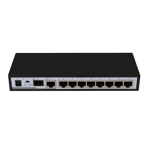 10-portars Gigabit Switch Ethernet Splitter Nätverk Switch Eu-kontakt