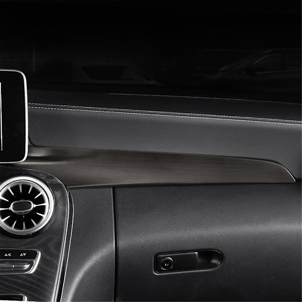 Bil Center Kontrollpanel Instrumentbräda Strips Trim för C-Klass W205 C180 C200 X253 GLC260 2015-2022 Svart