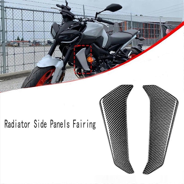 Kolfiber Motorcykel Kylare Sidopaneler Skydd Kåpa
