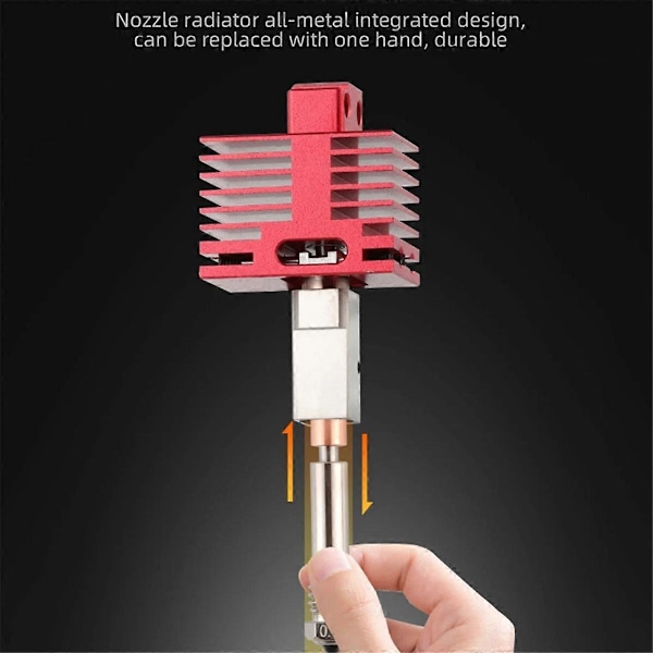 Härdat stålmunstycke för 4.0 Hotend 3D-skrivare 0.8mm