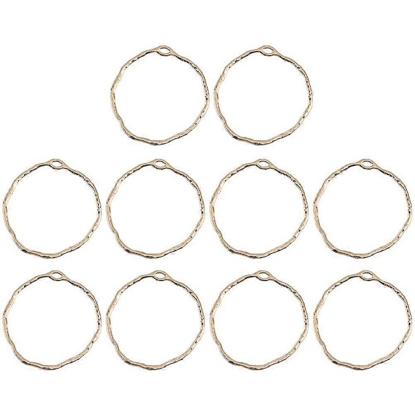 10 st Öppen Infattning Hänge Ihåliga Ram Berlocker för UV Resin Hantverk DIY Smyckestillverkning
