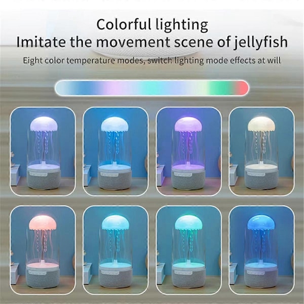 Jellyfish Lampa Bluetooth Högtalare - Färgglad HiFi Stereo 3D Surround
