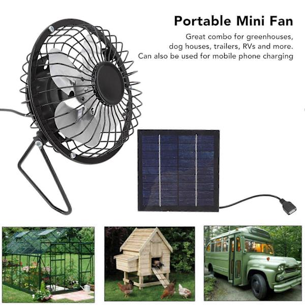 Fotovoltaisk solpanel sæt ventilationssystem mini bærbar USB køleventilator 5v 2.5w