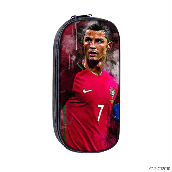 CR7 Primary School Elev Stor kapacitet Case Fotbollsstjärna Cristiano Ronaldo Röd 22cm 1 22cm
