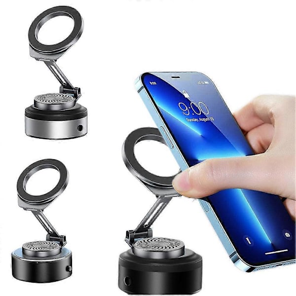 Magnetisk Biltelefonhållare Anti-Skak Multifunktionell Aromaterapi Stödfäste Black