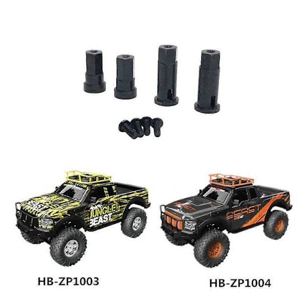 4st Metall Hjul Hex Nav Drivadapter Kombinerare för HB Leksaker