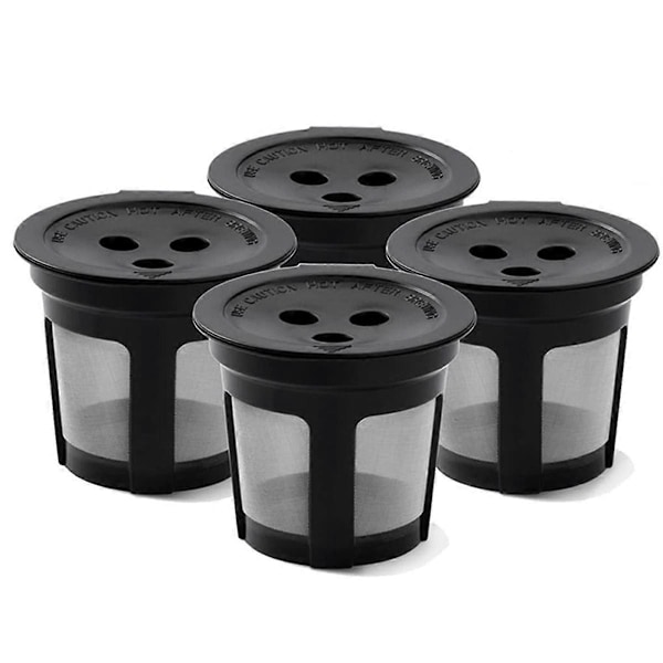 4-pack Återanvändbara K-Cups Kaffekapslar för Dubbel Bryggning