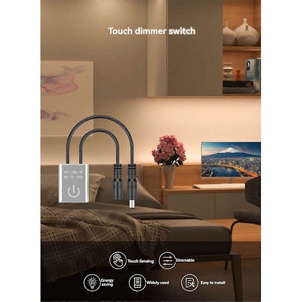 DC 12V 24V Touch Dimmer Switch Touch Dimming Switch Controller