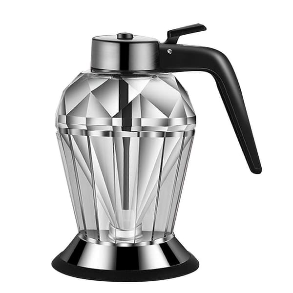 Diamant Honungsflaska Tryck Typ Transparent Glas 200ml Handhållen Oljedispenser för Sojasås