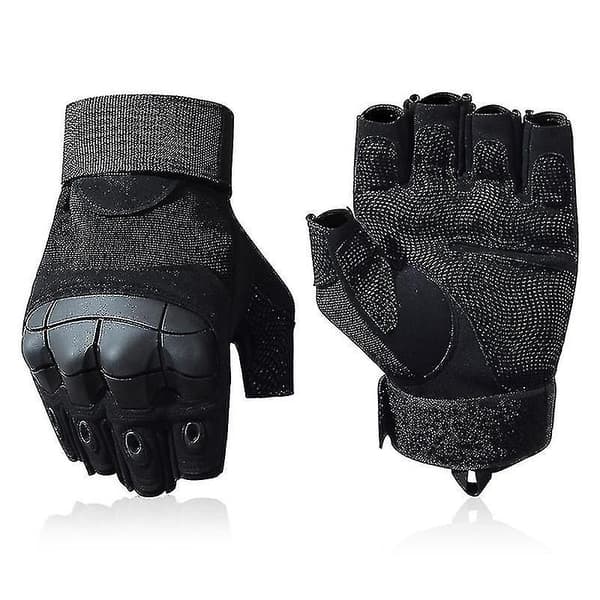 Taktiska Handskar Militärhandskar Med Hårda Knogar Black XL