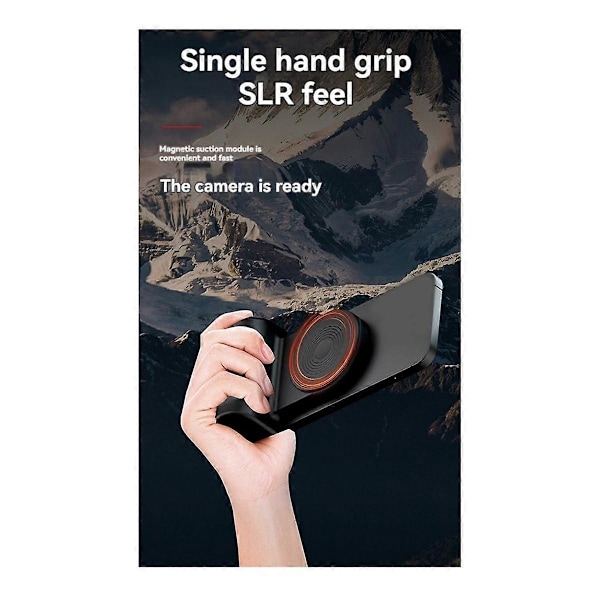 Handhållen Selfie Booster, Multifunktionellt Video Selfie Vloggrepp, Portabel Magnetisk Handhållen Mobiltelefon Stabilisator, C