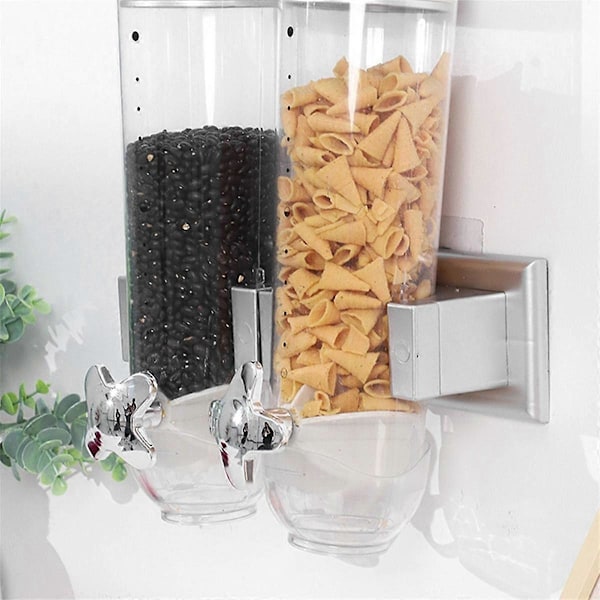 Matburk Dispenser Säker Lufttät Hög Kapacitet Spannmål Cereal Hink Dispenser för Kök Matförvaring Cereal Hink C