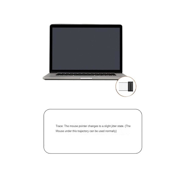 Mus Jigglers Mover Odetekterbar Automatisk USB-Port Skakare Vicka för Laptop Håller Datorn Vaken Musrörelse Vit