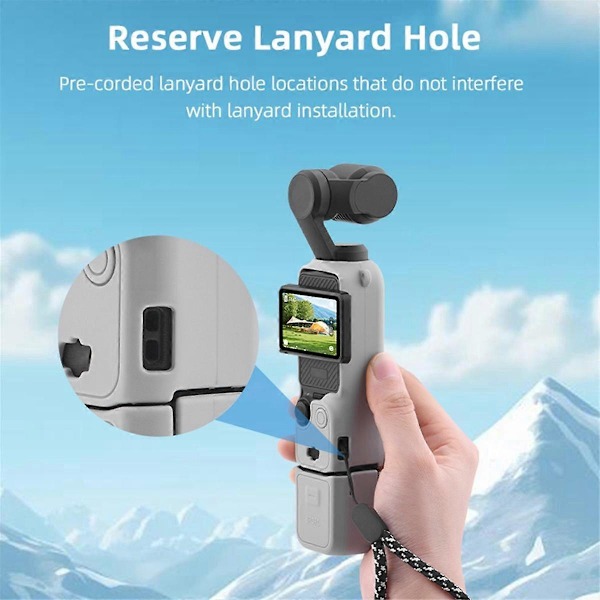 Kamerasilikonfodral för 3-linsers kroppsskydd Gimbal Linsskydd Anti-Bump Skal, Grå, A