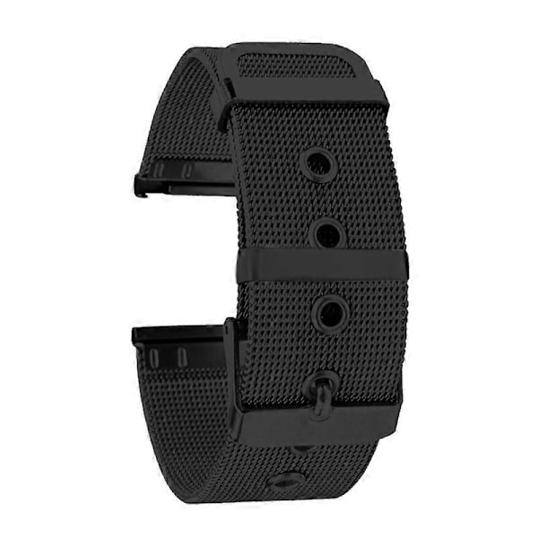 Kellon ranneke 20mm 22mm Universaali Pikakiinnitys Ruostumaton teräs Milanese Kellon ranneke Rannehihna Yhteensopiva Huawei Watch GT2:n kanssa Black 20 mm