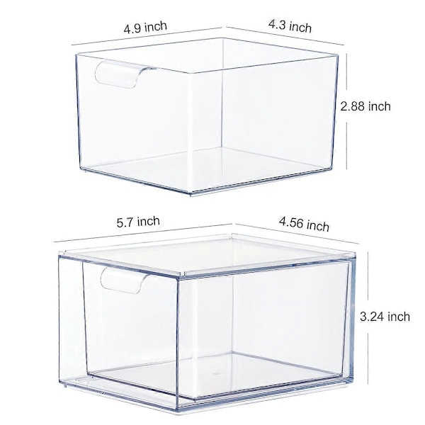 2 stk. K Kop Organizer Kaffekapsel Opbevaringsbeholder Stabelbare Skuffer