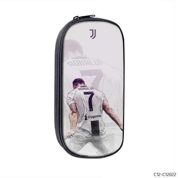 Cristiano Ronaldo Primär- och gymnasieelever Stor kapacitet Case Football Star 22cm Vit 1 22cm