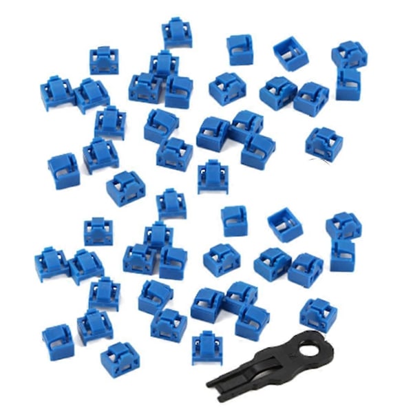 300 st Blå RJ45 Port Ethernet LAN Hub Dammskydd Plugghatt
